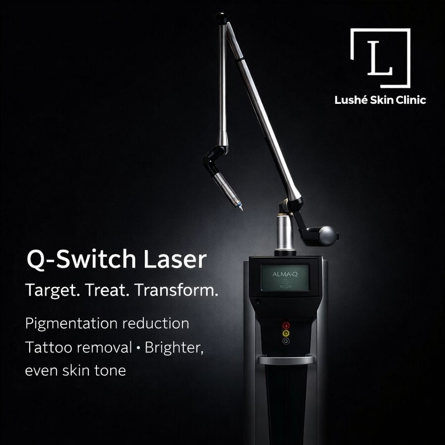 Q-Switch Laser — pigmentation reduction and tattoo removal